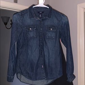 gap, jean blouse, children xl (12)